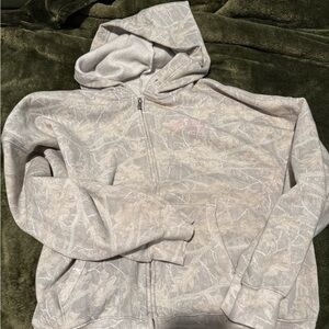 PINK white camo hoodie